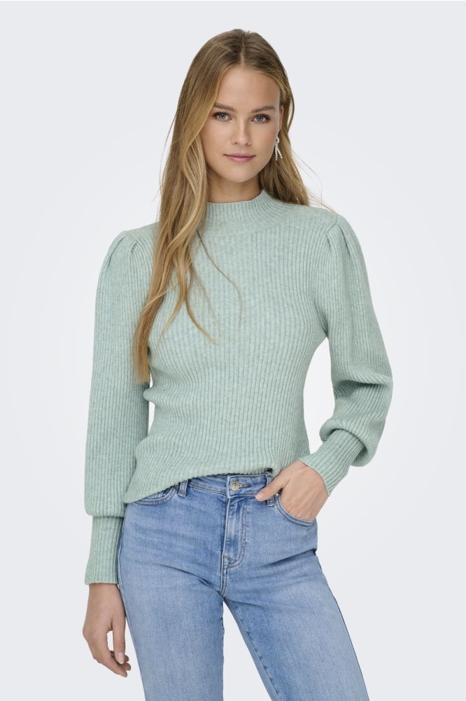 ONLKATIA L/S HIGHNECK PULLOVER KNT 15232494 GRAY MIST/MELANGE